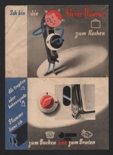 KARLSRUHE, prospetto 1936, stufa a gas Junker & Ruh