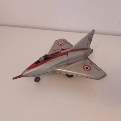 AVION ANCIEN JOUSTRA EN TOLE PILOTE EJECTABLE - Photo 1/4