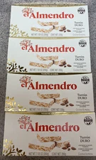 El Almendro Turron Duro -Crunchy almond turron 7.05 Ounce (4 PACK) FREE SHIPPING