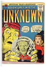 Adventures Into the Unknown #81 VGF Time Travel "Seller of Dreams" Horror Sci-Fi