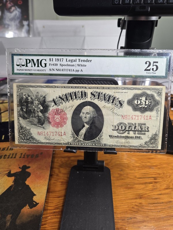 1917 $1 LEGAL TENDER Fr#39 PMG VERY FINE 25