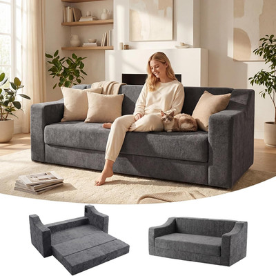 Schlafsofa Boneless Sofa Mit Schlaffunktion: 3-Sitzer Schlafsessel Mit Bettfunkt