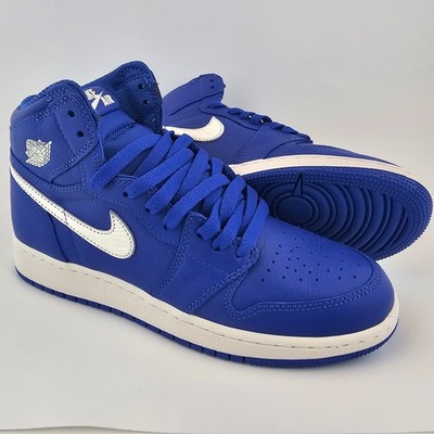 Nike Air Jordan 1 Retro High OG Hyper Royal Blue White Youth Size 6Y Women's 7.5