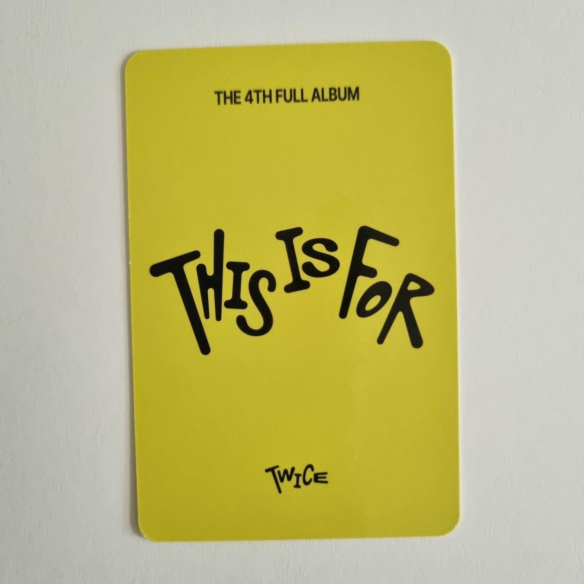 TWICE The 4th Full Album THIS IS FOR Photobook Digipack ver