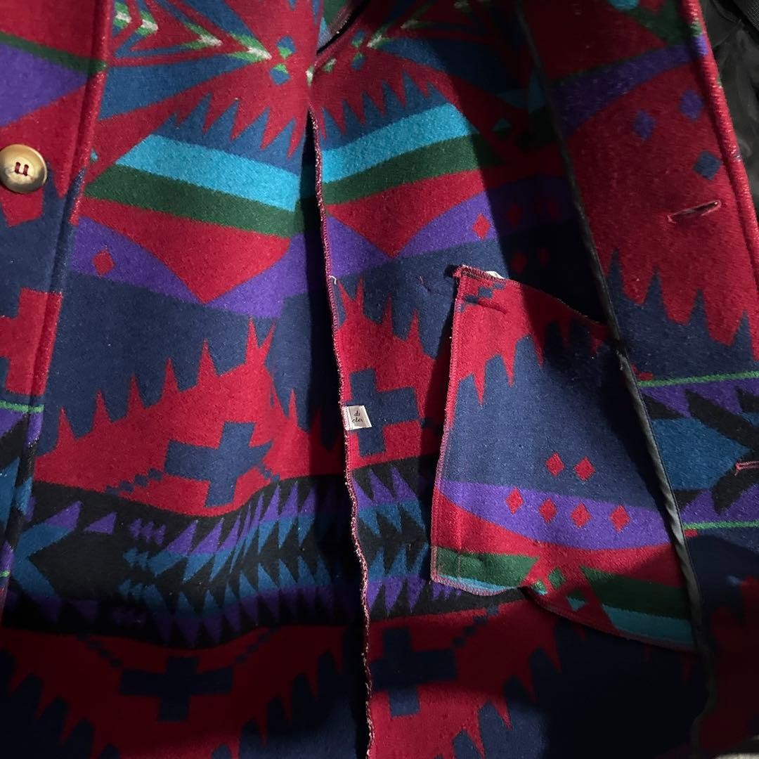 Pendleton Native Pattern Blanket Jacket Men's Vin… - image 11