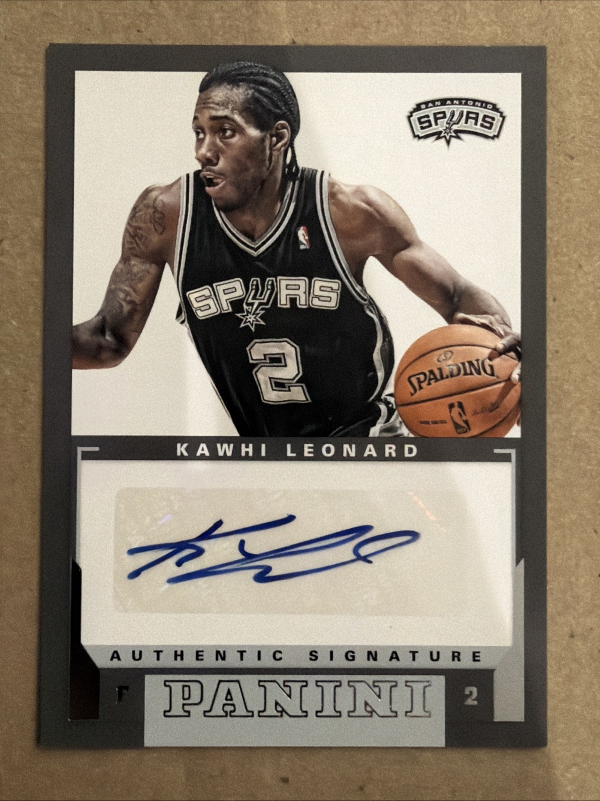 2012-13 Panini Basketball Kawhi Leonard Rookie Auto #27 Spurs RC Rookie