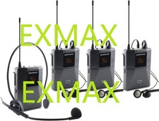EXMAX EX-938 UHF Wireless Tour Guide System for Church Translation Teaching