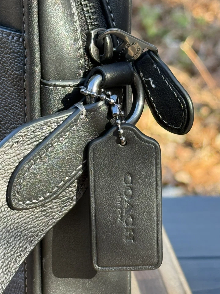 Bandolera Coach Sullivan nueva con etiquetas con estampado de camuflaje exclusivo CAO74 Gunmetal/Gris Multi Foto 3 de 4