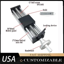Ball Screw 1605 Linear Guide Slider Actuator Handwheel, Suitable for CNC Machine