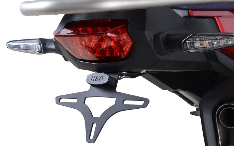 Support de plaque R&G RACING noir Honda Africa Twin Adventure Sport support court amovible