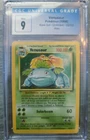 Pokemon Venusaur 1999 Base Set Holo Card CGC 9