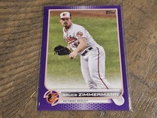 2022 Topps #157 Bruce Zimmermann Meijer Purple Nmmt