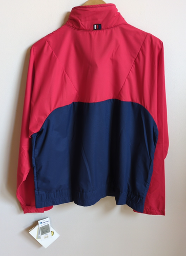 NEW VTG 90s Helly Hansen Mens Sz M/L - Red Blue Windbreaker Light Jacket - Picture 4 of 19