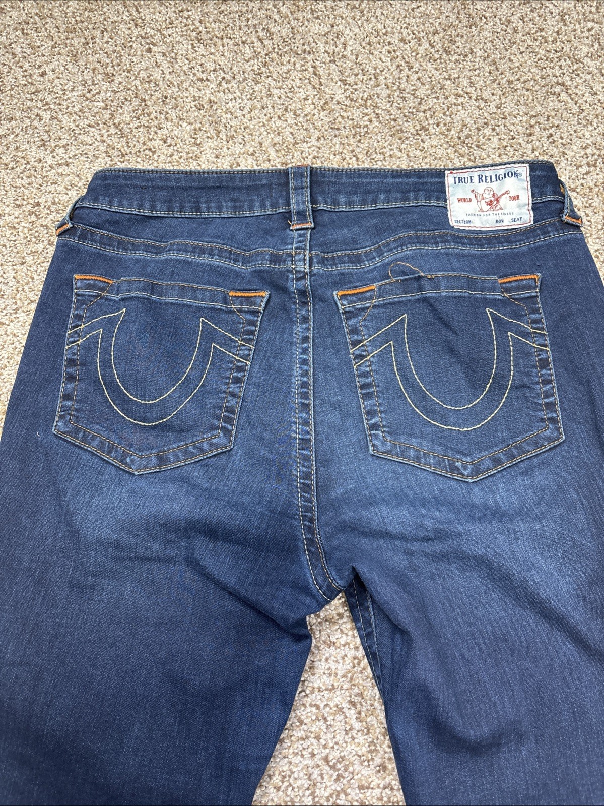 True Religion Women's Jennie Curvy Mid Rise Skinny Jeans Size 34 X 27.5 - View 14