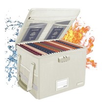 File Box Locking Fireproof Document Box Water...