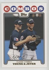 2008 Topps Update Classic Combos Gold Foil Michael Young Derek Jeter HOF 7iu