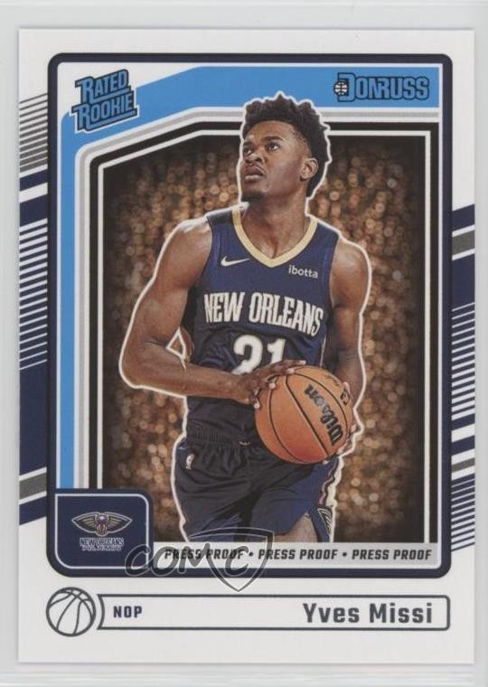2024-25 Panini Donruss Rated Rookie Press Proof Silver Yves Missi #217 0ds5