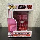 Funko Pop! Star Wars The Mandalorian Valentines Day Pink #495 w/ Protector
