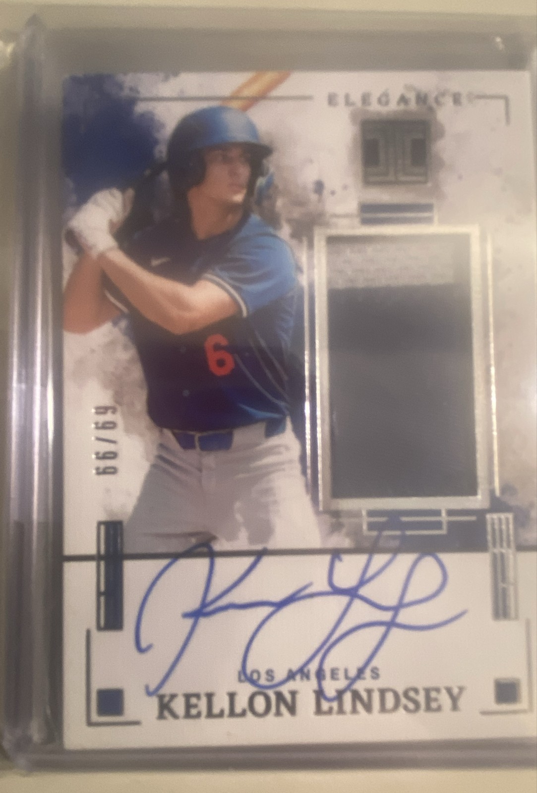 2025PaniniImpeccable-Elégance JerseyAutographKellonLindsey#EJA-KL /99(AU,MEM,RC)