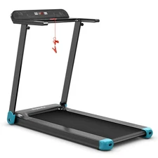 Folding Compact Walking Running Machine Electric Treadmill w/APP Control Speaker