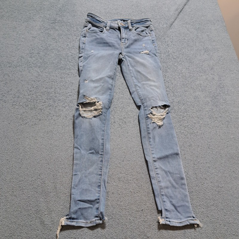 American Eagle Outfitters Jeans Womens Size 0 Blue Denim Casual Stretch Outdoor