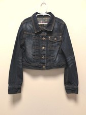 Jeans by Buffalo Girls Denim Jean Jacket Dark Wash L/14