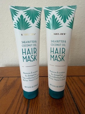 2 Pack Trader Joe's Shea Butter & Coconut Oil Hair Mask  (FREE SHIPPING)