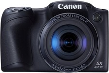 USED Canon PowerShot SX410 IS Black 20.0 MP Digital Camera Japan