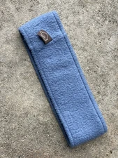 Vintage Turtle Fur Double Layer Fleece Ear Warmer Head Band Blue Super Soft