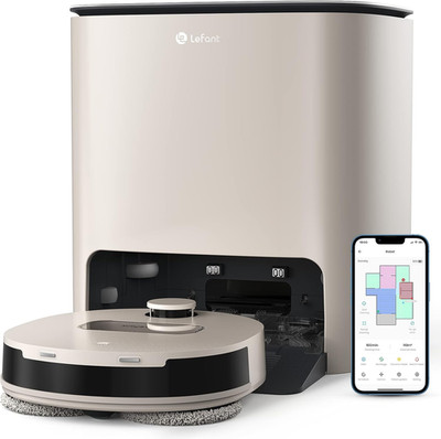 T1 Smart Self-Cleaning Robot Mop with Lidar, 5L Tank, Alexa Compatible