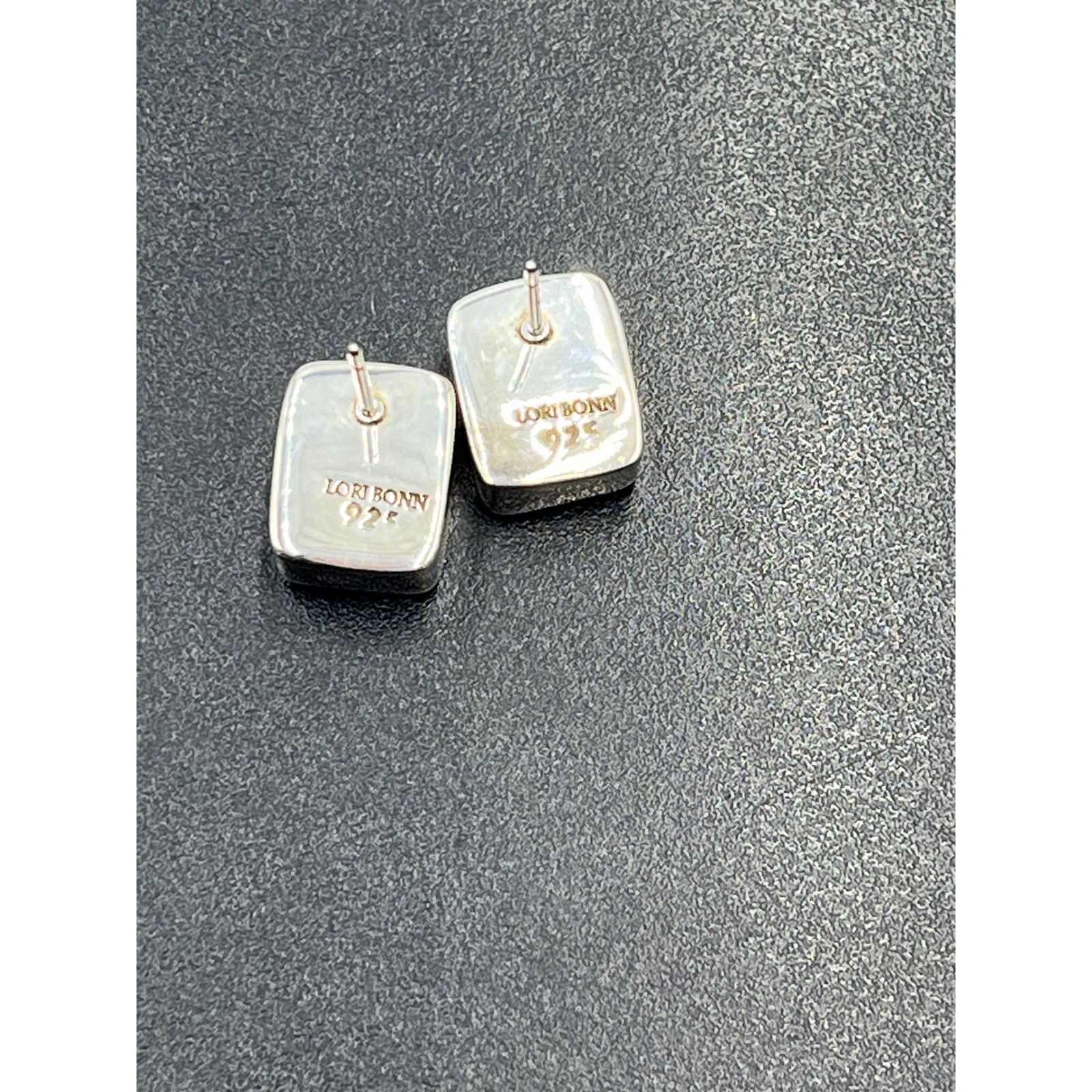 Lori Bonn Sterling Silver Rectangular Faceted Bez… - image 9