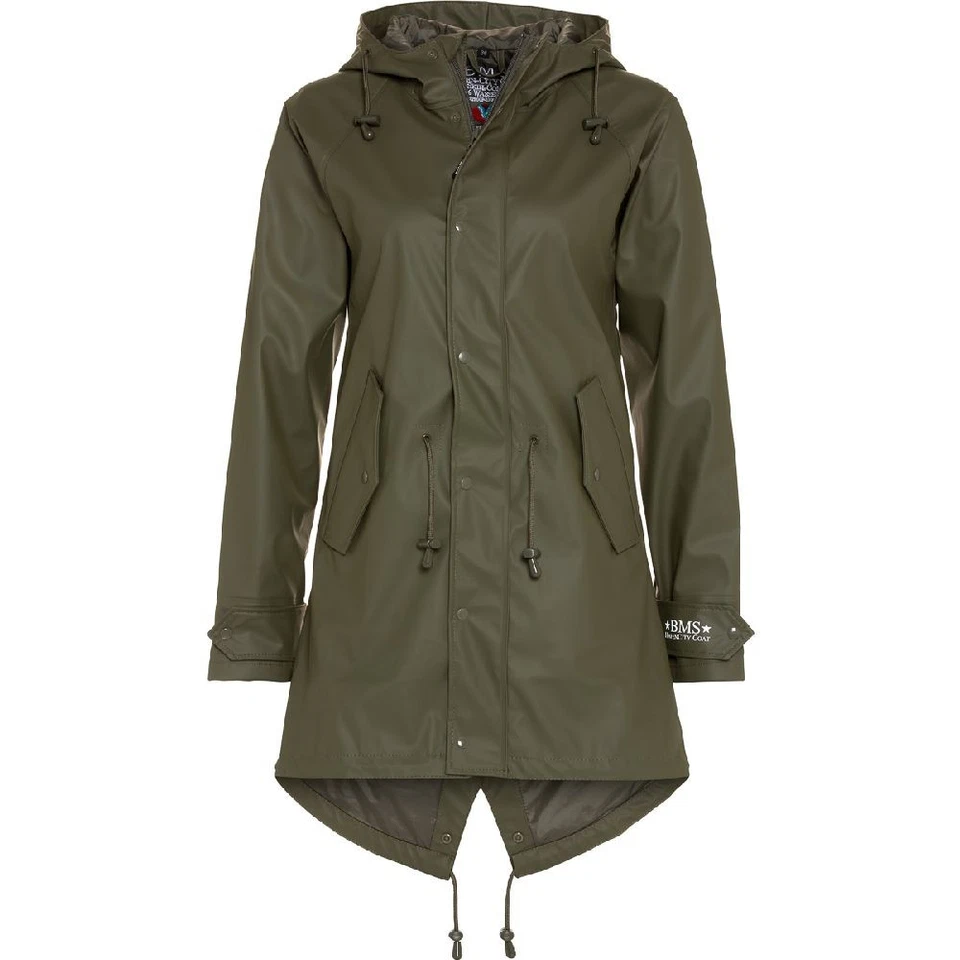 BMS Hafencity Coat -Softskin Oliv - Bild 1 von 4