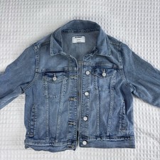 Old Navy Girls Denim Basic Jacket L 10-12 Plus Blue