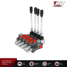 Hydraulic Directional Control Valve 4 Spool 11gpm, Double Acting Cylinder BSPP