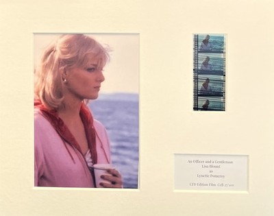 LISA BLOUNT  .  AN OFFICER AND A GENTLEMAN .   35mm Film Cell Mounted Display