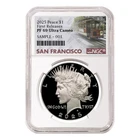 2025 Proof Peace Silver Dollar NGC PF69 UC First Releases SF Trolley