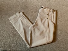 IMMACOLATA COPPIA PANTALONI BEIGE ZARA ELASTICIZZATI PRIMAVERA/ESTATE TAGLIA 10