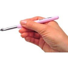 Tulip Etimo Rose Pink Soft Grip Crochet Hook (Var. Sizes; 3.00mm - 6.00mm)