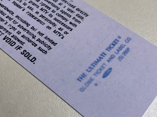 Kurt Cobain Nirvana MTV Unplugged ticket Kurt autograph PRINTED on 300g paper - Photo 5/6