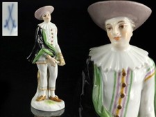 1870-1924 Antique Meissen Acier Model Figurine Porcelain Doll 5.7inch