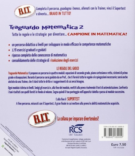 TRAGUARDO MATEMATICA 2 EDIZIONI QUADRIFOGLIO, BIT, SCUOLE MEDIE - Imagen 2 de 2