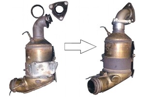 Jaguar XF 2.7D 09- EXHAUST DOWNPIPE CATALYTIC CONVERTOR FLEXI PIPE