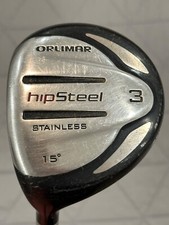 LEFTY Orlimar Hipsteel 15° 3 Wood Chrome Stiff Flex Graphite by Aldila 43”