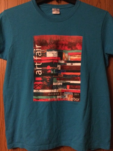 Ann Arbor Art Fair - State Street - Michigan - 2011 Blue Shirt - L