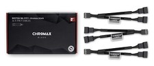 4 Pin PWM Y Cable for Dual Fan Control Computer Cooling black sleeving