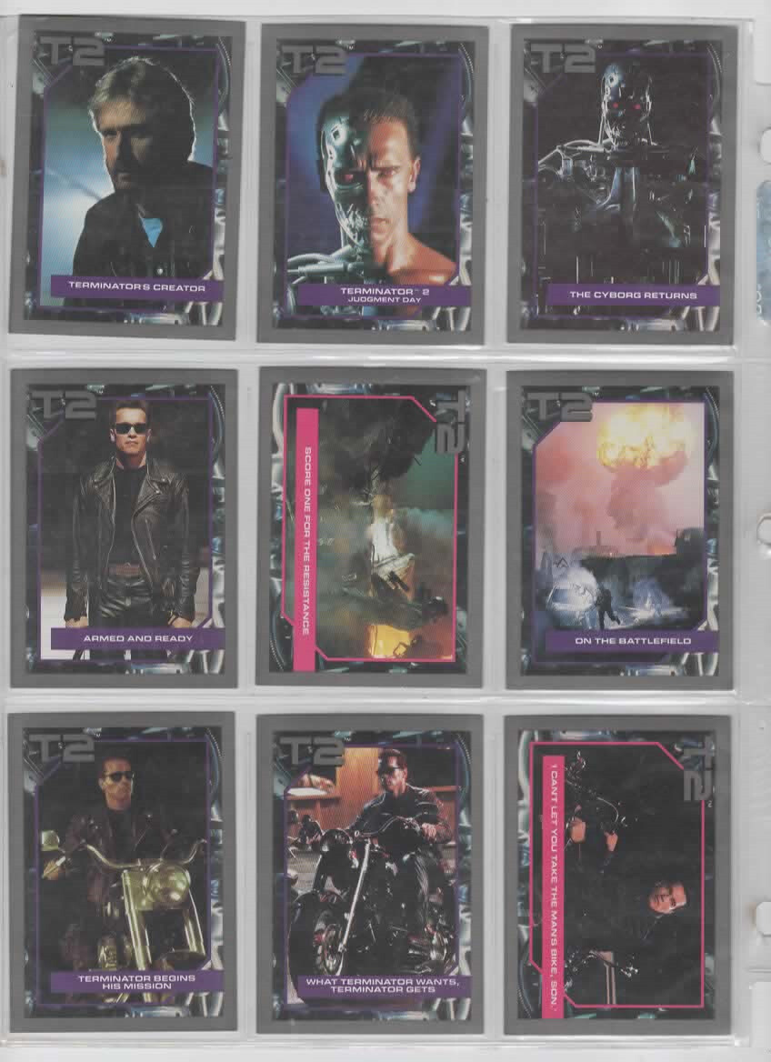 ターミネーター2 トレーディングカードセット 海外版 全140枚+4枚 Terminator 2 T2 Trading Cards 1991 140 Card COMPLETE SET NEW