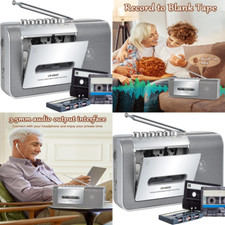 Radio Cassette Tape Player Recorder Boombox Nostalgic AM FM SW Music Retro Style