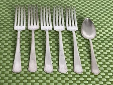 Wm Rogers Mfg Co International SILVER ANNIVERSARY Silver Plate 6pc Set 1927