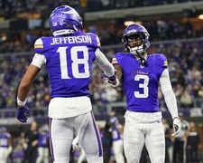 8x10 Photo JUSTIN JEFFERSON & JORDAN ADDISON Minnesota Vikings WR NFL Pro Bowl
