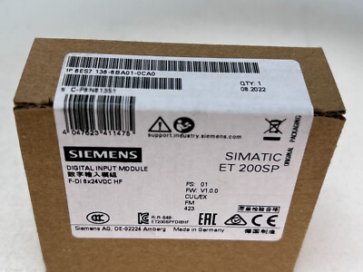6ES7136-6BA01-0CA0 1PCS NEW SIEMENS Digital Input Module 6ES7136-6BA01-0CA0